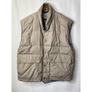 Vintage Black Sheep Puffer Vest Mens Size Medium Full Zip Pockets Down Insulated